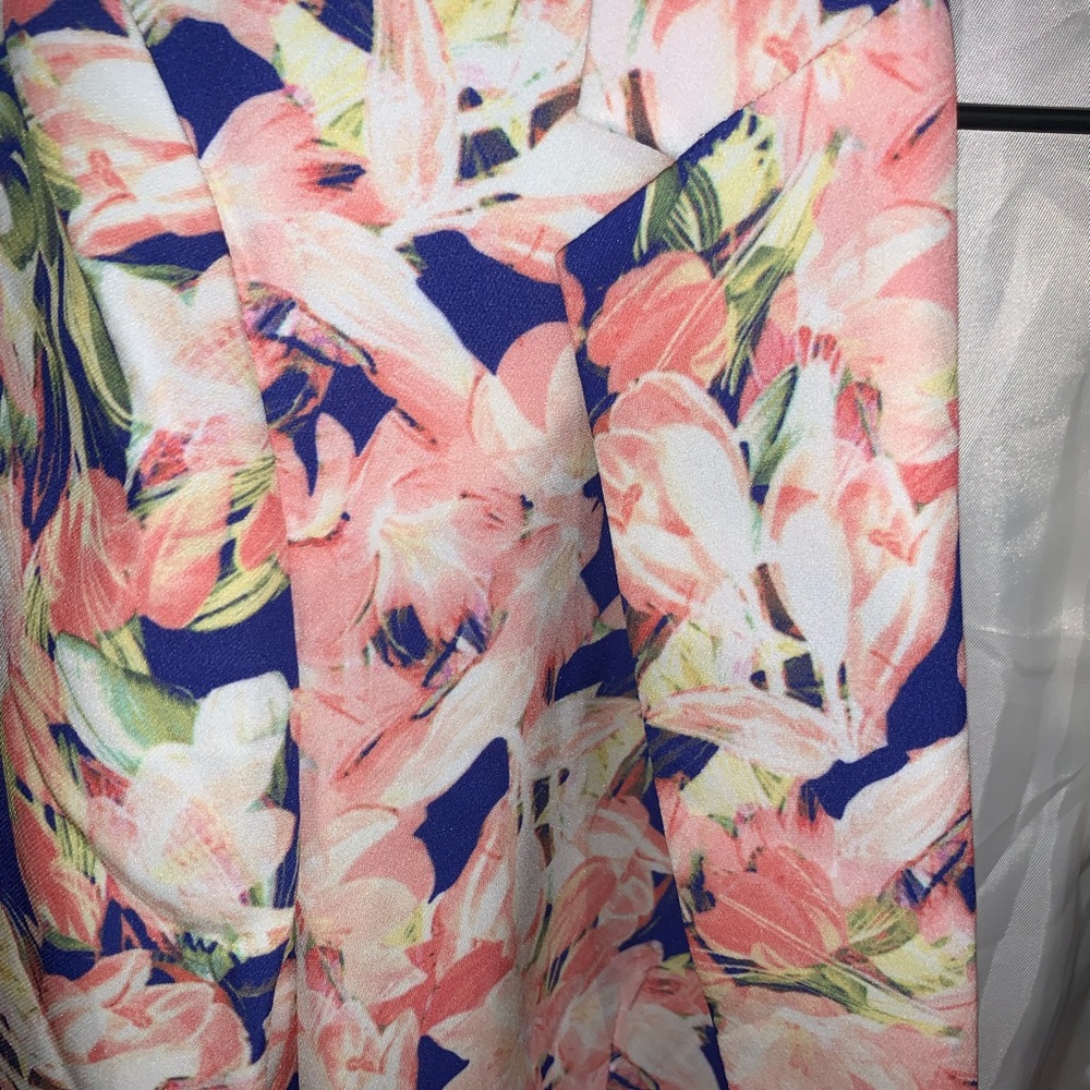 J.CREW | Women’s Warm Iris Floral Silk Blazer | Blue / Pink | Size 6 | NWT - Picture 5 of 7